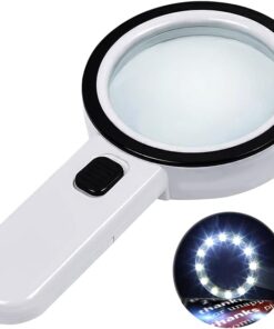 Magnifying Glass with Light, 12 LED Handheld Reading Magnifier
