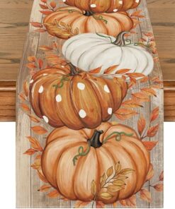 Artoid Mode 210 GSM Fall Table Runner 13x36 Inch Home Party Decor