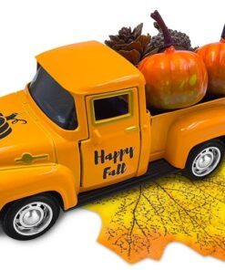 Thanksgiving Fall Decorations Indoor Farmhouse Vintage Metal Truck
