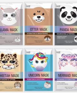Epielle Character Face Mask 6-Pack, Fun Skin Care Set
