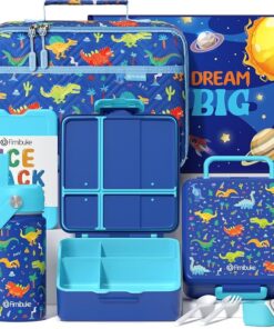 Fimibuke Kids Bento Lunch Box with Water Bottle