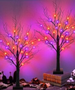 Halloween Tree Decoration with Timer 2 Pack