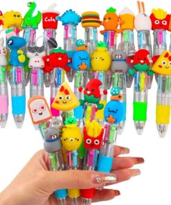 CZWZ 20 Pcs Mini Multicolor 4-in-1 Pens Bulk for Kids