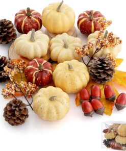 Pumpkin Decor Set 23 Pcs Fall Harvest Decorations