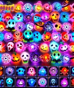 Light Up LED Rings 105pc Non-Candy Treats