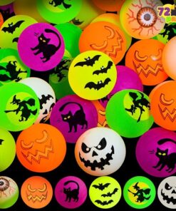 JOYIN 72 PCS Halloween Bouncy Balls
