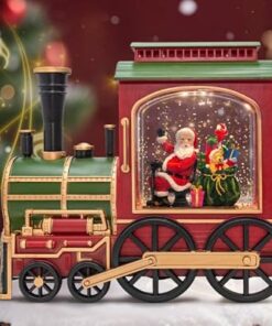 Extra Large Christmas Snow Globe Lantern, 10.24 Inch, 8 Songs, Dual Power